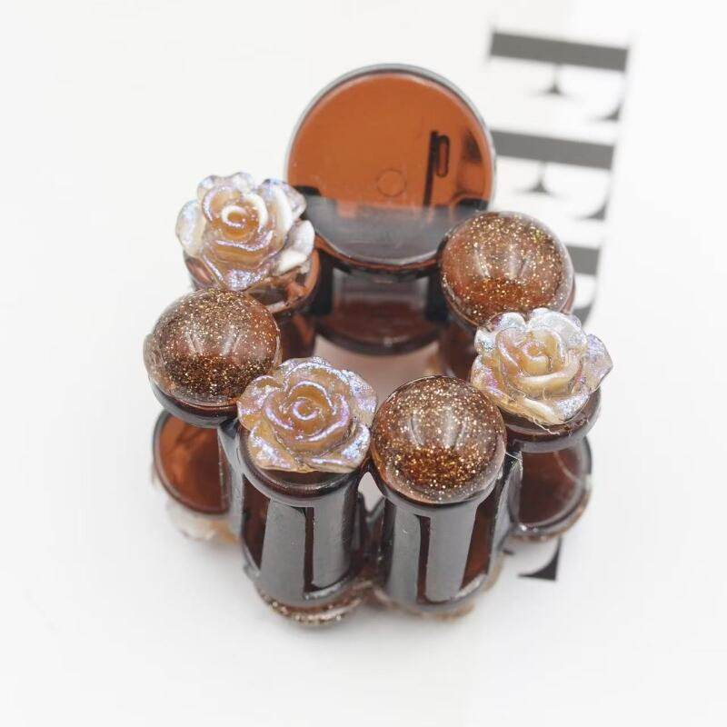 感玫瑰花抓夹女气质时尚马尾固定夹,饰品/流行首饰/时尚饰品新,民族风发饰,淘宝优惠券,粉丝福利购,淘宝优惠卷