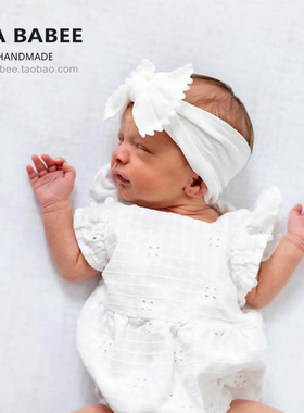 婴儿发带夏季韩系蝴蝶结甜美公主小月龄头饰女童宝宝发饰发箍