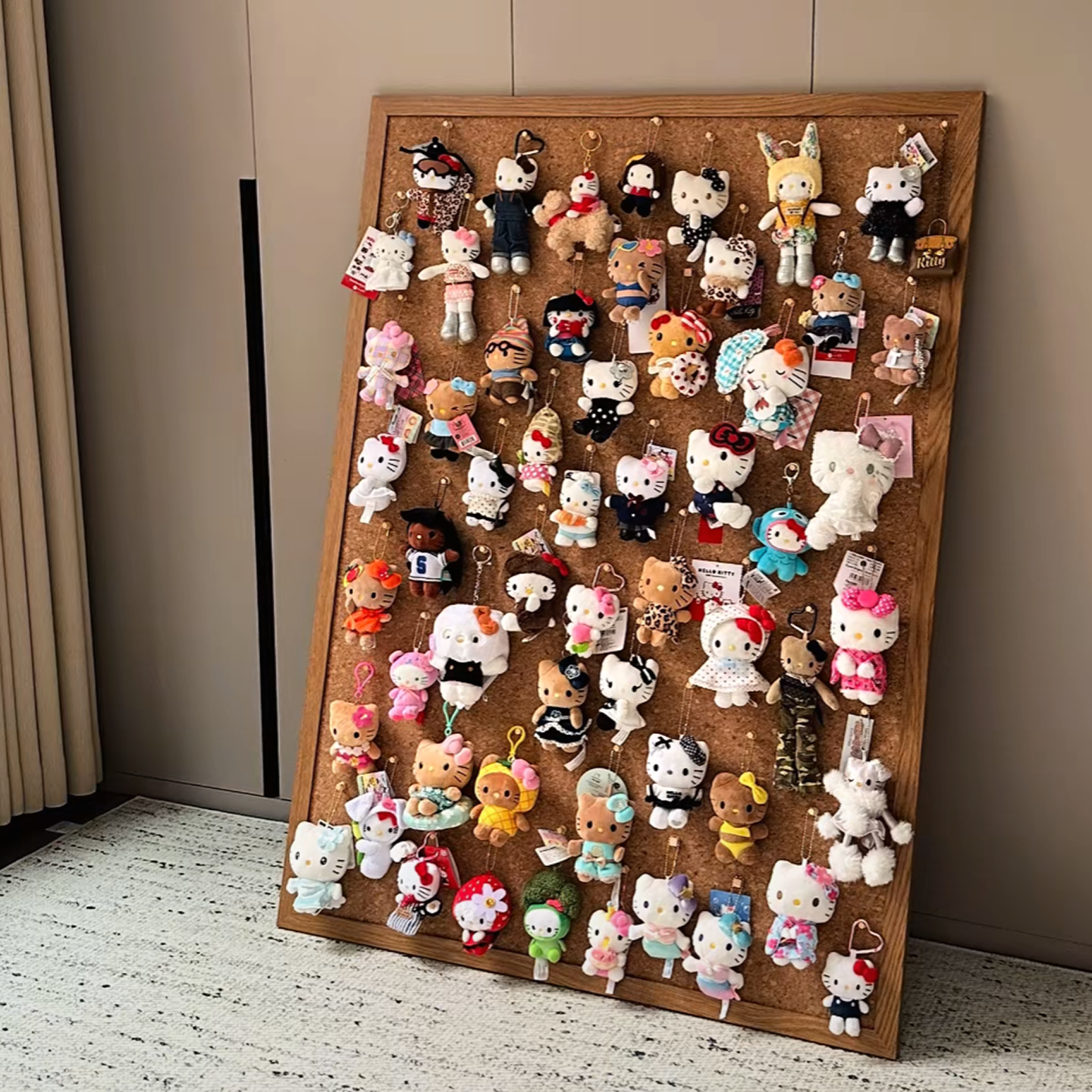 毛绒公仔挂件收纳展示墙板