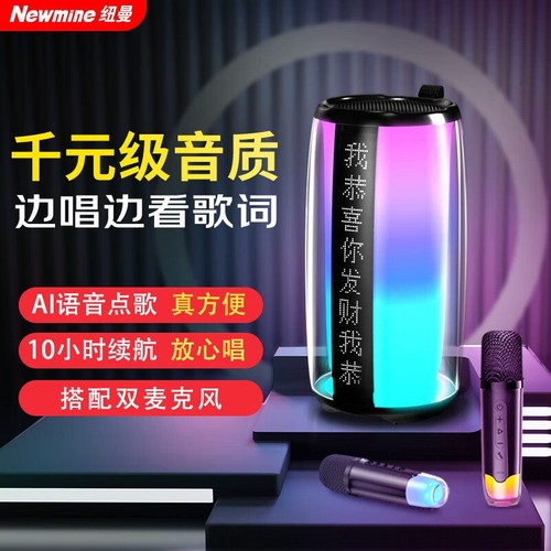 纽曼户外KTV音响蓝牙音箱唱歌神