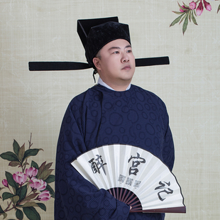 宋制直翅帽乌纱帽汉服男女婚帽明朝翼善冠飞鱼服锦衣卫圆领袍帽子