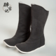 男童秋冬款 皂靴古装 汉服靴子男女士明制翘头中筒官靴内增高厚底鞋
