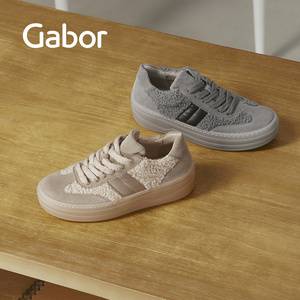 Gabor德国嘉步73350休闲鞋 2025AW新款 反绒拼接休闲运动鞋