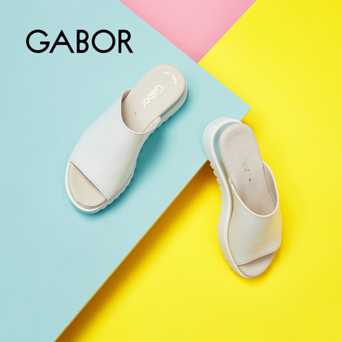 Gabor德国嘉步44613牛皮加厚拖鞋