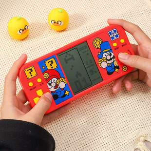 卡通俄罗斯方块游戏机横版PSP经典盖房子怀旧儿童学生休闲掌机