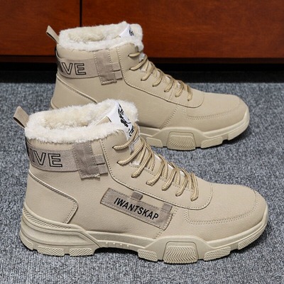 马丁靴男鞋2025年新款冬季高帮鞋