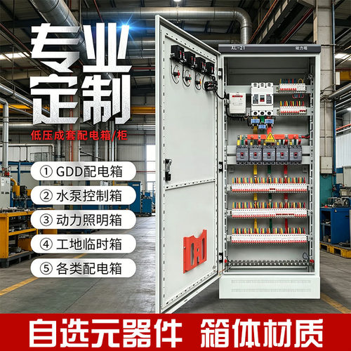 定制电箱动力柜配电箱成套配电柜GGD进线柜电容柜双电源控制柜