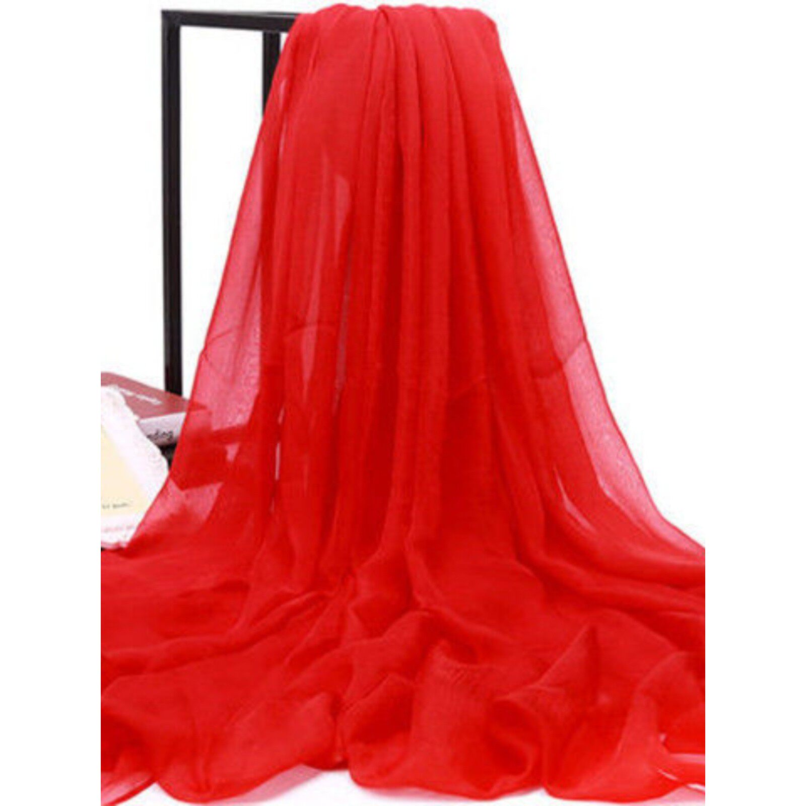 纯色大红丝巾韩版雪纺围巾披肩两用纱巾防晒百搭春秋冬季沙滩巾