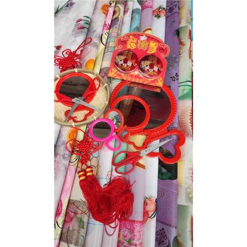 结婚新房门传统中国簸箕镜