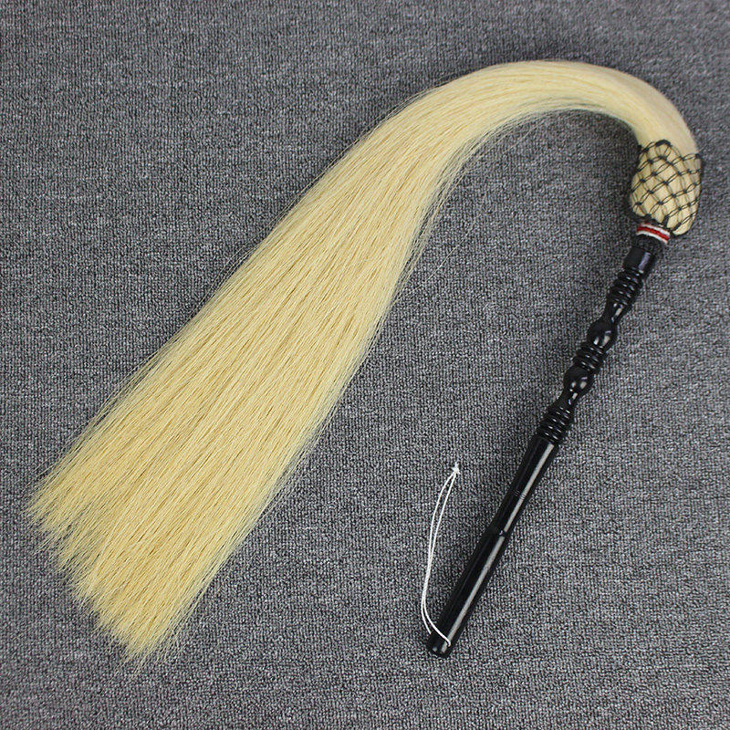 真马尾太极拂尘蝇甩子法器道具浮尘道士用品太监佛尘扫掸子浮沉