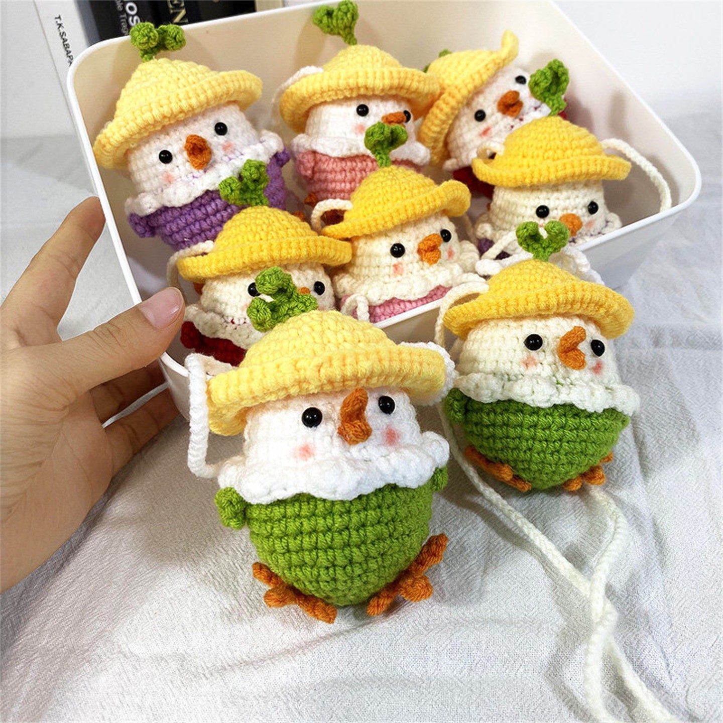 端午节鸡蛋兜diy手工编织