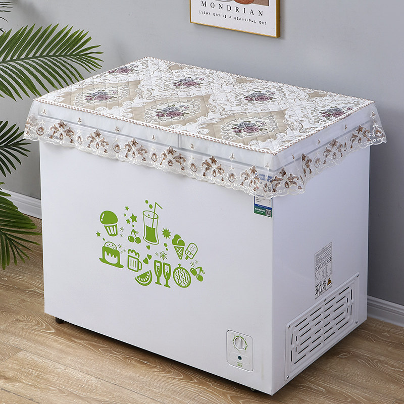 冰柜遮盖盖布翻盖式防尘盖新款长方形顶盖保温加厚冷柜防滑家用