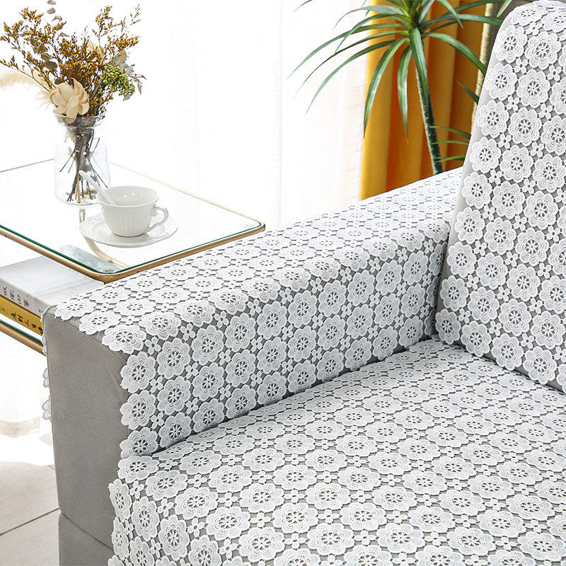 四季纯白色蕾丝沙发巾田园现代靠背巾扶手巾简约单人组合沙发盖布,居家布艺,沙发套,淘宝优惠券,粉丝福利购,淘宝优惠卷