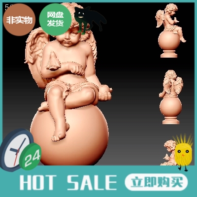 5647小天使北京精雕图 STLOBJ立体圆雕图西方雕塑模型圆雕图