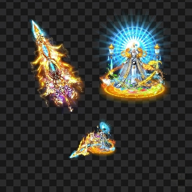 传奇剑甲素材 JJ457 太极天尊 男武器衣服天尊 PNG格式