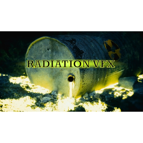 UE4UE5辐射品泄漏烟雾视觉特效贴花Radiation VFX