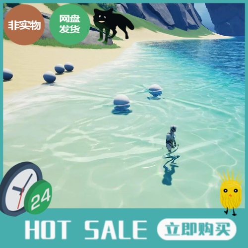 UE5.2风格化海岛悬崖Ocean海水交互浮力系统材质OceanShaper