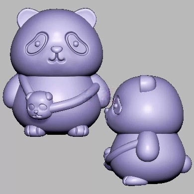 背包熊猫小熊三维立体图3d打印STL文件圆雕图雕刻机3D模型1287,商务/设计服务,设计素材/源文件,淘宝优惠券,粉丝福利购,淘宝优惠卷