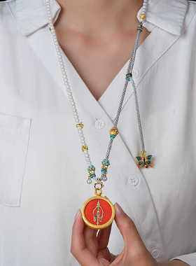 复古高级感莲花电镀时尚项饰真金