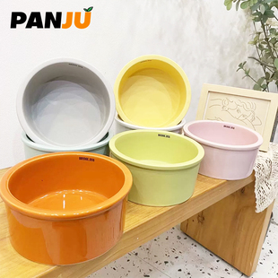 韩国BD宠物猫碗狗碗陶瓷大口径大型犬喝水吃粮食盆防打翻护颈