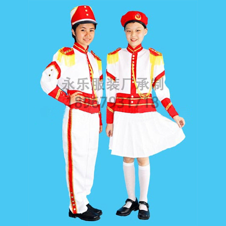 学生鼓号服国旗班仪仗队礼服少先队鼓号队管乐队升旗仪式服装套装