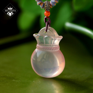 贝才贝才袋里来MYPAPA水晶彩宝收藏级星光粉水晶钱袋子吊坠胸坠