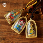 MYPAPA新非遗唐卡金擦擦立体吊坠胸坠小九贝才爷爷扎基拉姆配绳