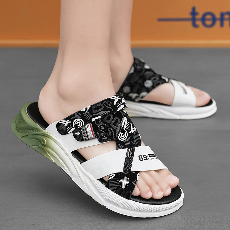 BEACH SHOES MENS SUMMER 2024 NEW WEAR OUTSIDE DRIVER DRIVING SOFT SOLE SANDALS MENS SPORTS ANTI-SLIP AND ANTI-ODOR SANDALS