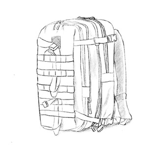 户外迷彩战术突击包双肩背包多功能登山包