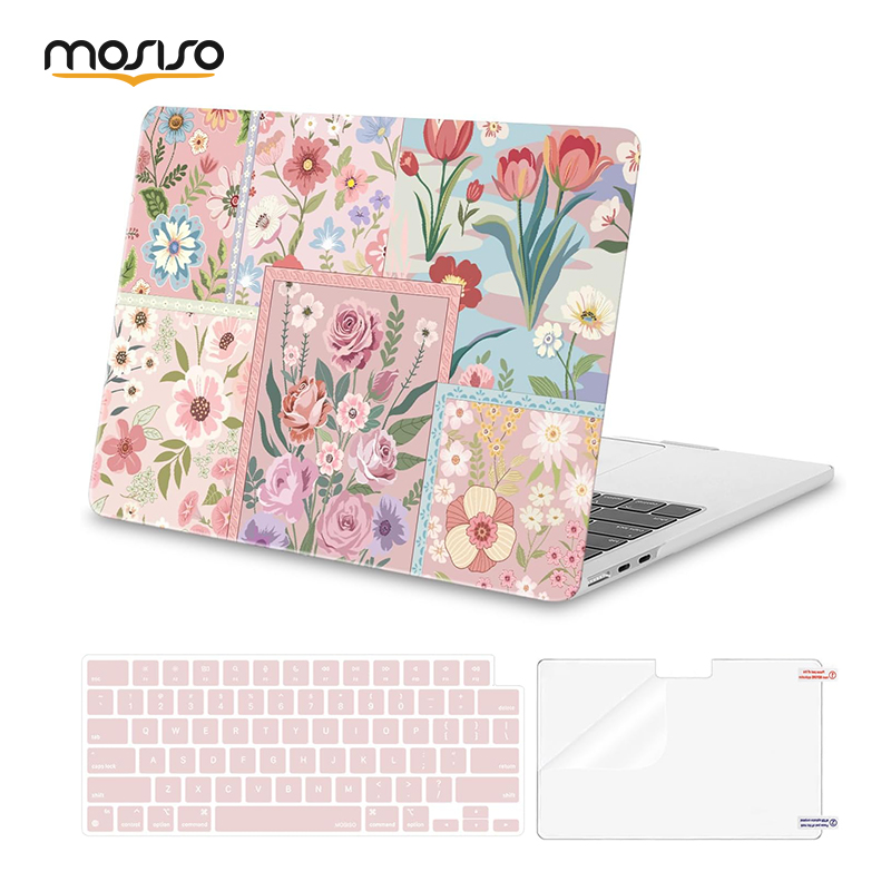 mosiso适用MacBook保护壳花卉