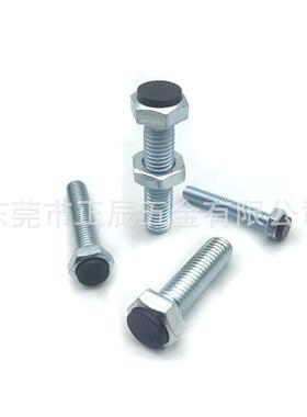 TDB51镀锌聚氨酯止动螺栓肩型挡块防撞缓冲螺栓UST3 4 5 6 8 10