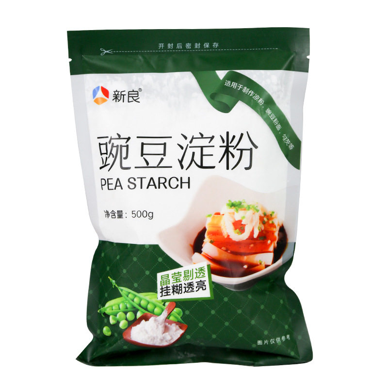 山姆冠必买新良豌豆淀粉500g四川特产凉皮用豌豆粉家用勾芡粉做白