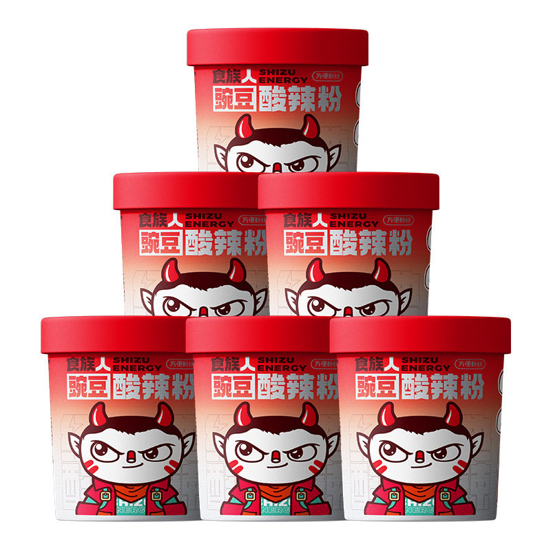 山姆必买【整箱】食族人豌豆酸辣粉米线120g*6桶装即食冲泡粉丝速