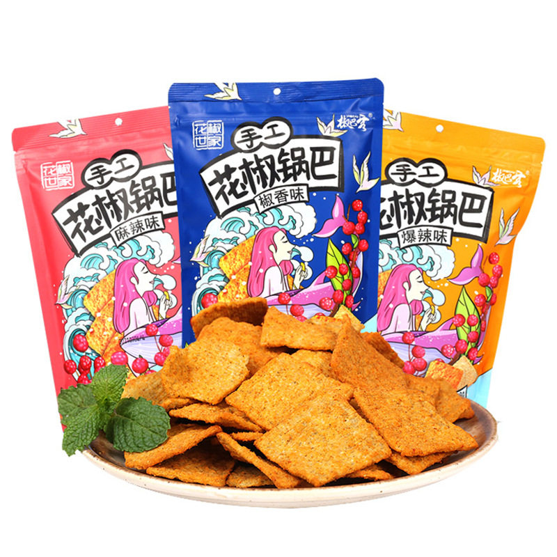 山姆冠必买椒巴客花椒世家手工花椒锅巴网红麻辣味休闲解馋小零食