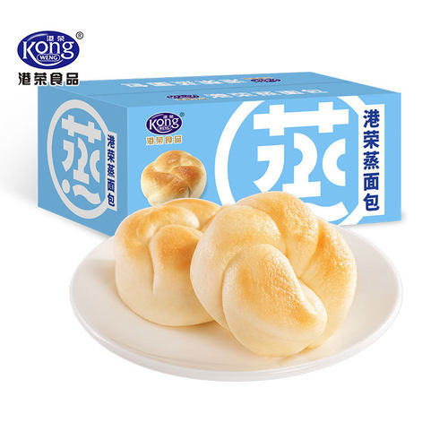 山姆必买港荣淡奶味蒸面包早餐整箱手撕点心下午茶解馋零食健康营
