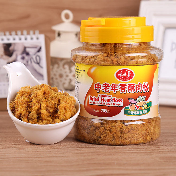 山姆冠必买永日香中老年香酥肉粉松205g罐装猪肉零食早餐烘焙肉粉