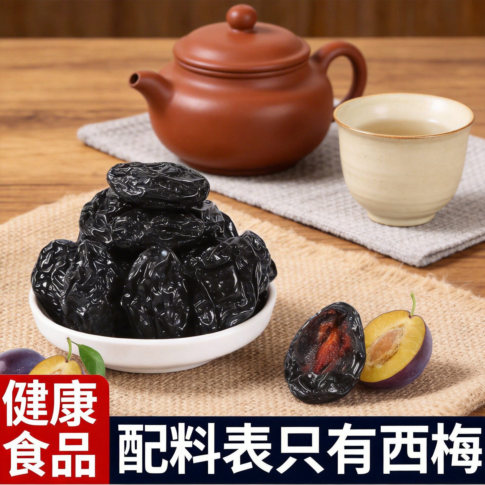 山姆必买定制新疆西梅干大颗无添加蔗糖低脂孕妇酸甜大果脯风干乌