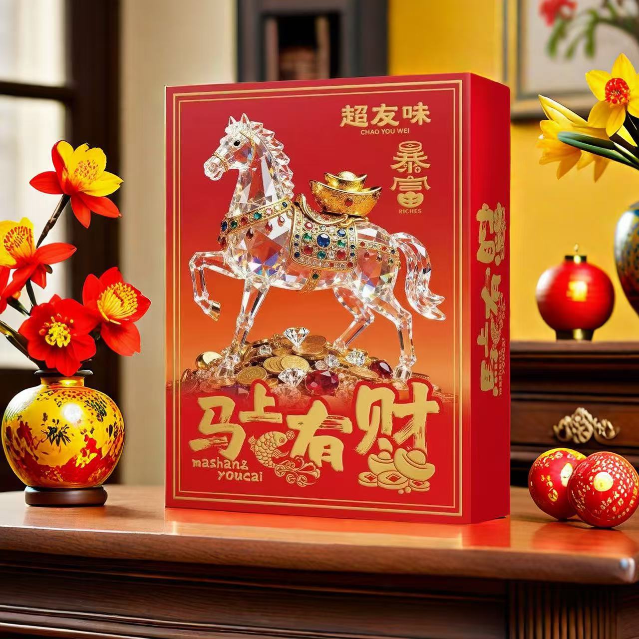 山姆必买超友味168g马上有财金尊曲奇饼干五福临门什锦糖果年货礼