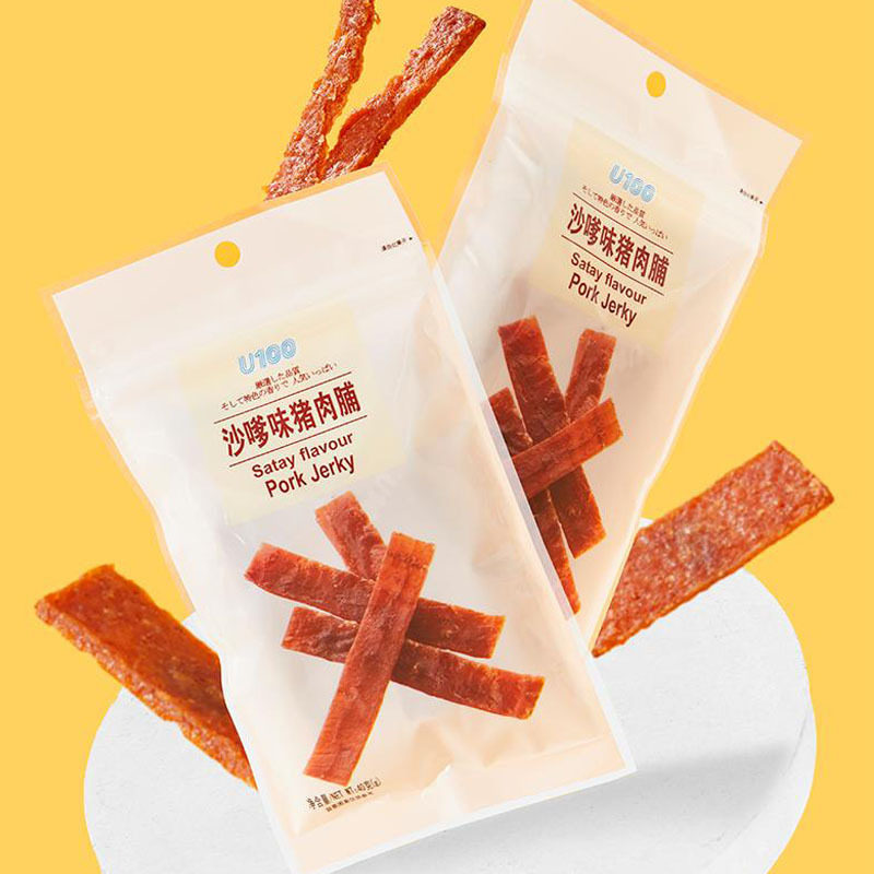 山姆冠必买澳门品牌U100猪牛肉脯五香黑椒独立小包装熟即食网红零