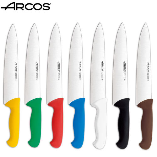 ARCOS进口刀具不锈钢多功能刀西餐主厨刀彩色手柄切肉刀厨房刀具