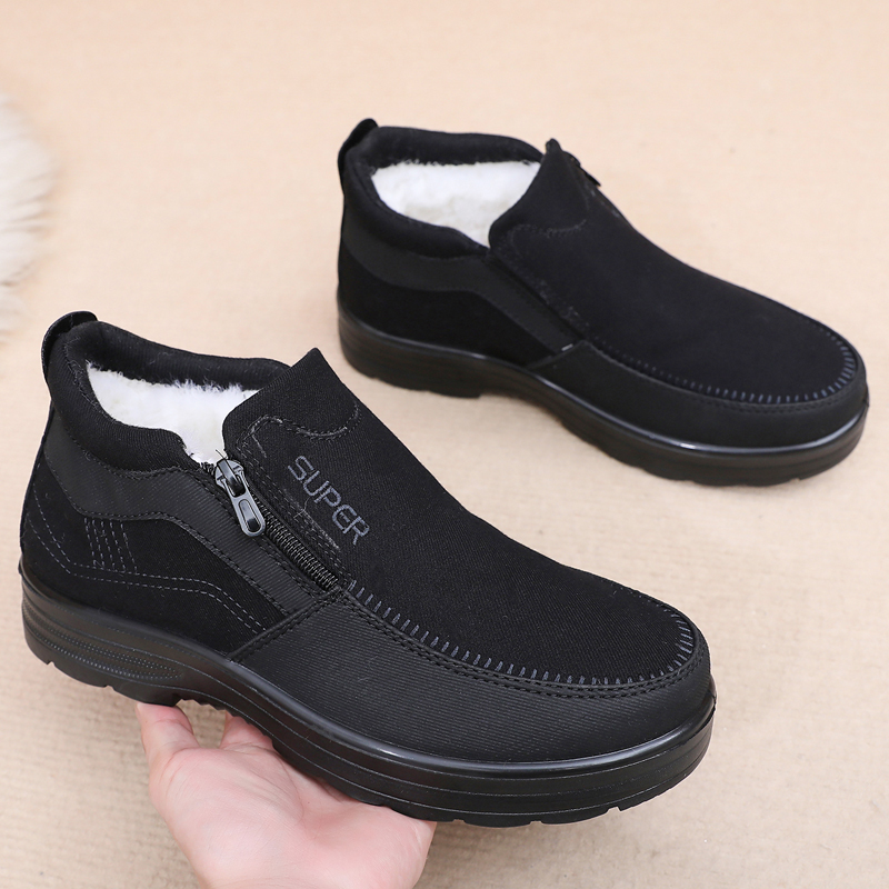 冬季老北京布鞋男棉鞋保暖爸爸鞋