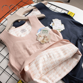 羊毛背心男女款 保暖抗菌远红外升温羊毛填充贴片无痕防寒打底背心