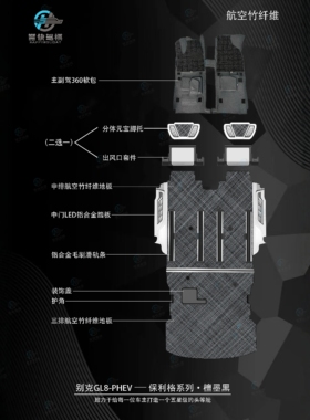 誉快驾祺别克GL8腾势D9N丰田塞纳格瑞维亚高山8竹纤维航空铝地板
