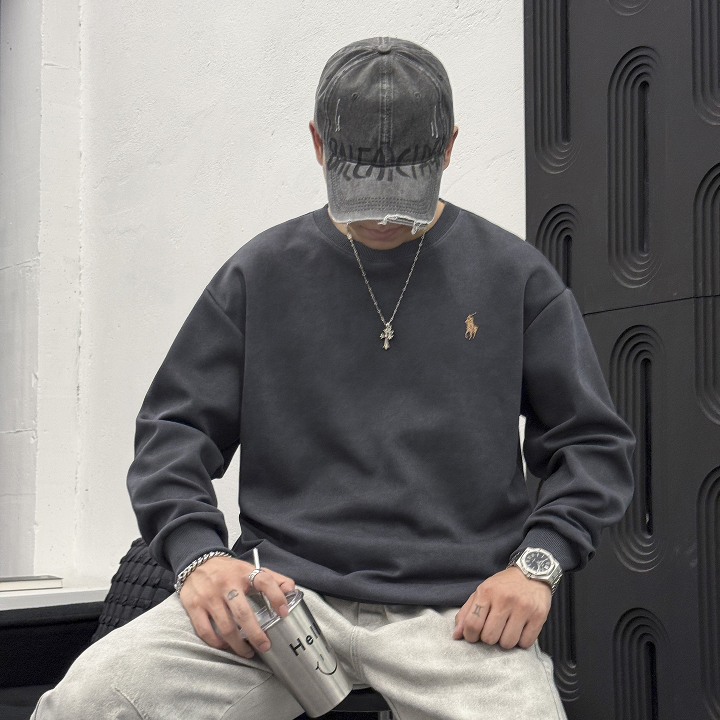 秋季新款个性扎染潮流百搭卫衣