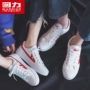 Kéo lại giày nam 2019 mùa hè mới thể thao giày trắng giản dị Phiên bản Hàn Quốc của giày vải sinh viên hoang dã Giày nữ - Plimsolls giày thể thao giá rẻ
