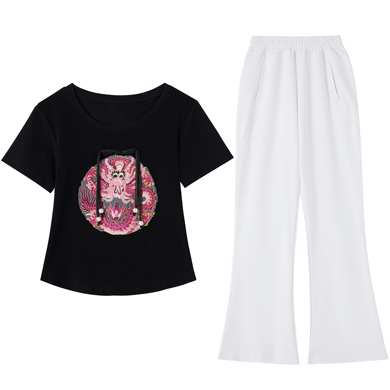 新中式舞蹈演出服运动裤