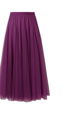 午后骄阳广场舞裙子红色网纱裙春秋女75高腰85厘米大摆长裙90厘米