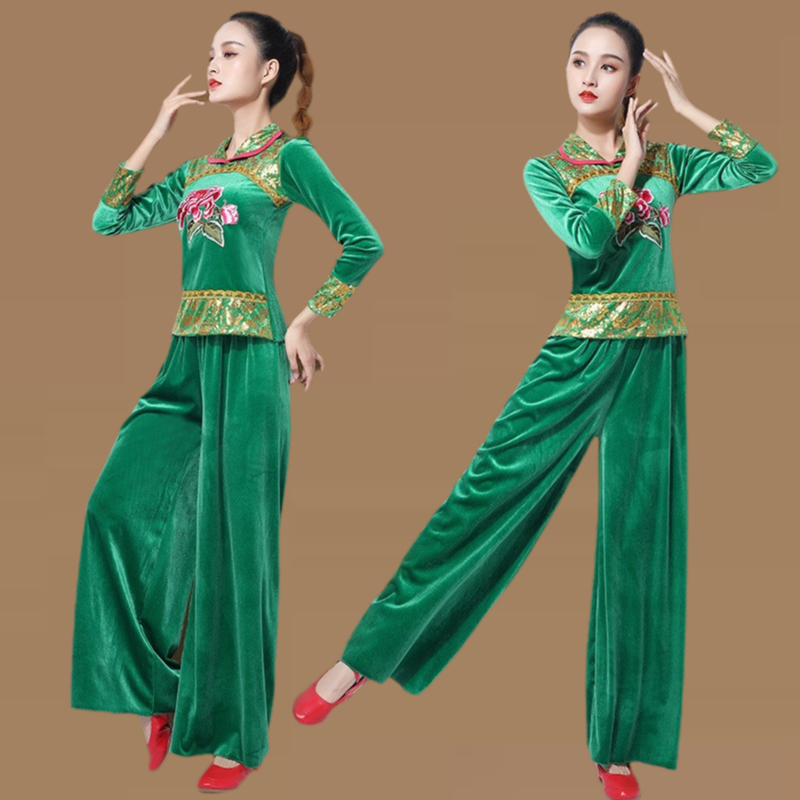 喜庆秧歌广场舞服装套装