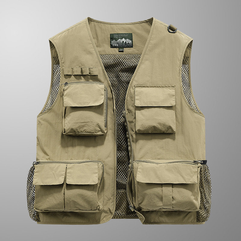 工装广告马甲男春夏秋季大码多口袋速干马夹钓鱼背心摄影坎肩外套,男装,常规马甲,淘宝优惠券,粉丝福利购,淘宝优惠卷