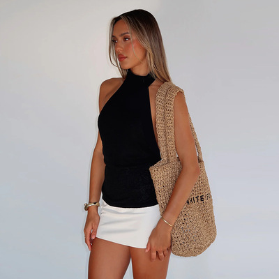 Sexy temperament base knit shirt vest性感气质打底针织衫背心